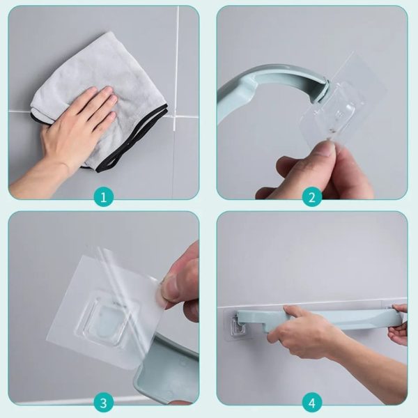 (1 Pcs )plastic Towel Hanger Stick Standing Suction Towel Rack Wall Mounted Cover Bathroom Storage Shelf (random Color)