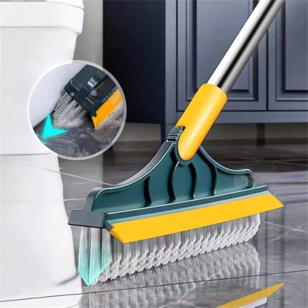 2 In 1 Floor Cleaning Brush Bathroom Tile Windows Floor Cleaning Brush With 120° Rotatable Head – Multipurpose Bathroom Floor Cleaning Brush – Floor Brush Scrubber – Without Box