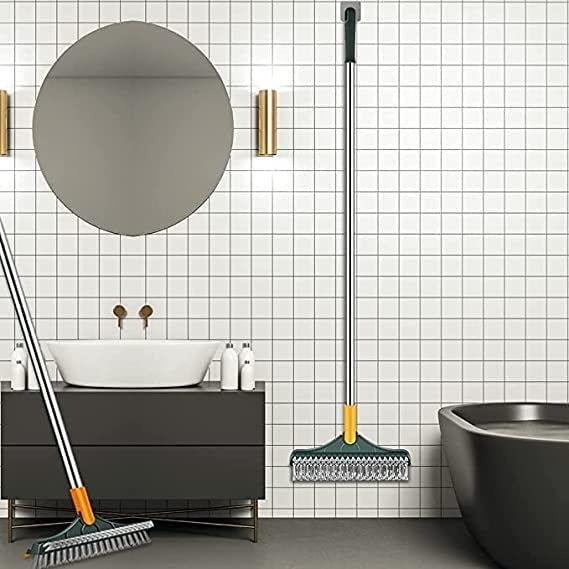2 In 1 Floor Cleaning Brush Bathroom Tile Windows Floor Cleaning Brush With 120° Rotatable Head – Multipurpose Bathroom Floor Cleaning Brush – Floor Brush Scrubber – Without Box
