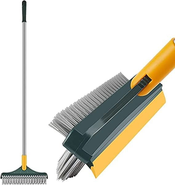2 In 1 Floor Cleaning Brush Bathroom Tile Windows Floor Cleaning Brush With 120° Rotatable Head – Multipurpose Bathroom Floor Cleaning Brush – Floor Brush Scrubber – Without Box
