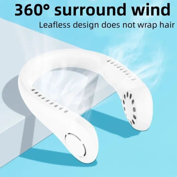 Hanging Neck Fan with Adjustable Neck Band – Portable Rechargeable Neck Fan – Neck Fan For Summer