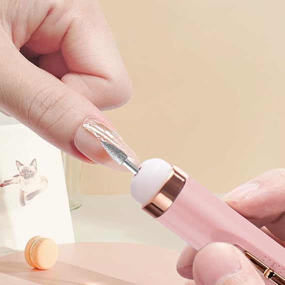 5 In 1 Professional Manicure Nail | Salon Nail Finishing Touch | Nail Grinding, Burnishing Machine | Full Manicure And Pedicure Tool – Random Color