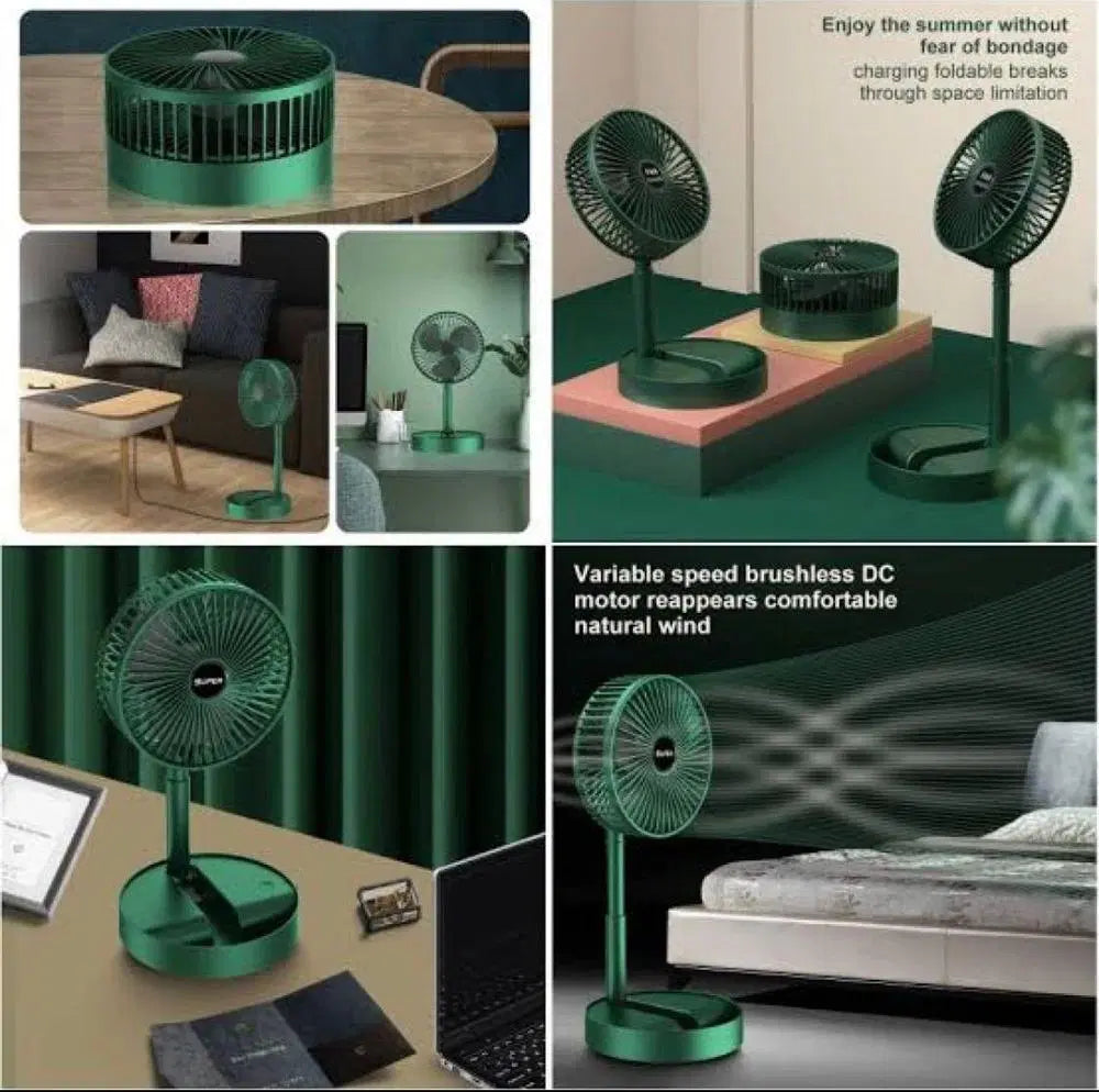 Mini Rechargeable Fan β Portable USB-Powered Personal Cooling Fan with Adjustable Speed