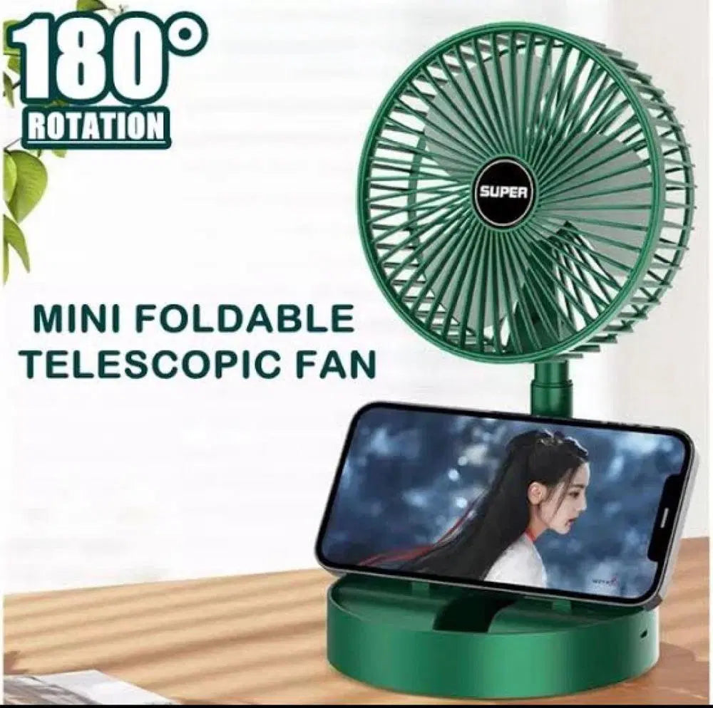 Mini Rechargeable Fan β Portable USB-Powered Personal Cooling Fan with Adjustable Speed