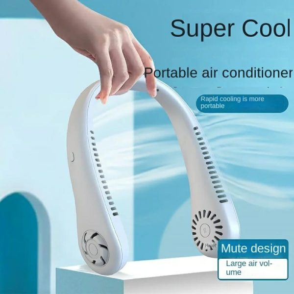 Hanging Neck Fan with Adjustable Neck Band – Portable Rechargeable Neck Fan – Neck Fan For Summer