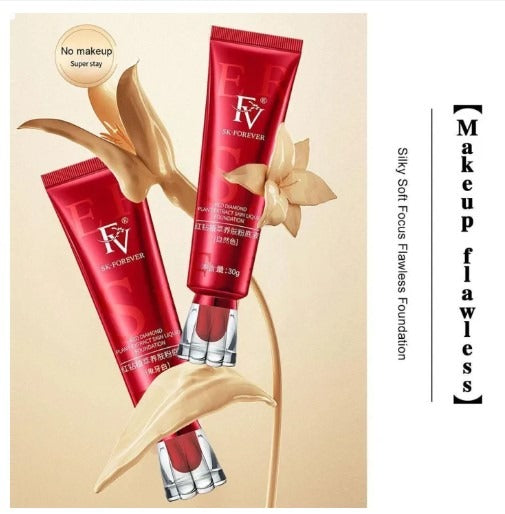 Fv Foundation Waterproof With Medium Coverage, Oil-free & Long Lasting, Matte Orever Foundation For Oily/normal Skin, Forever Liquid Makeup Foundation For Face, Natural Beige 30g