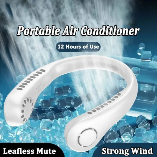 Hanging Neck Fan with Adjustable Neck Band – Portable Rechargeable Neck Fan – Neck Fan For Summer